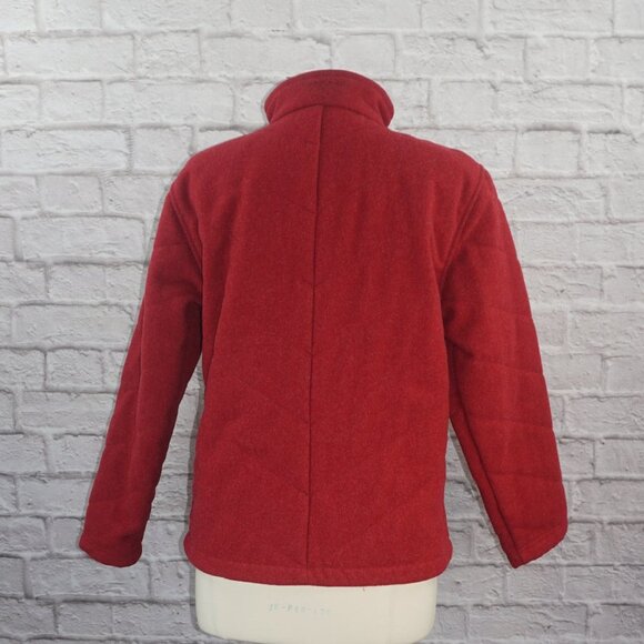 Woolrich Wool Ruby Heather Full Zip Jacket Medium - Picture 2 of 8